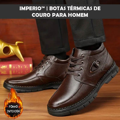Imperio™ | Botas térmicas de couro para homem